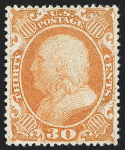 Sale 1219, Lot 137, 24c-90c 1860 Issue (Scott 37-39)