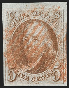 Sale 1219, Lot 28, 5c 1847 Issue (Scott 1)