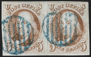 Sale 1219, Lot 31, 5c 1847 Issue (Scott 1)