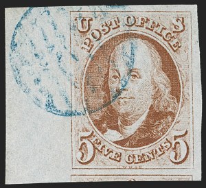 Sale 1219, Lot 33, 5c 1847 Issue (Scott 1)