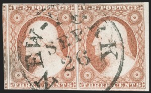 Sale 1219, Lot 68, 3c 1851 Issue (Scott 10-11A)