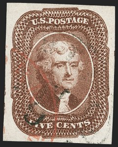 Sale 1219, Lot 75, 5c-12c 1851-56 Issue (Scott 12-17)