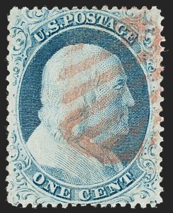 Sale 1219, Lot 93, 1c 1857-60 Issue (Scott 18-24)