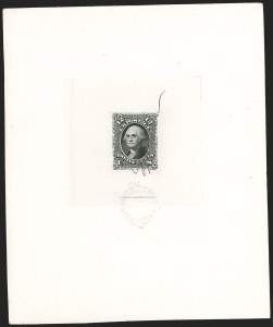 Sale 1221, Lot 1013, Essays and Proofs, 1847 thru 1868 Issues