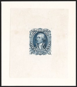 Sale 1221, Lot 1022, Essays and Proofs, 1847 thru 1868 Issues