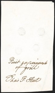 Sale 1221, Lot 1025, Essays and Proofs, 1847 thru 1868 Issues