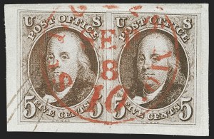 Sale 1221, Lot 1082, 1847 Issue and 1875 Reproduction (Scott 1-4)