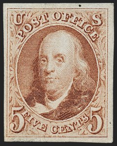 Sale 1221, Lot 1089, 1847 Issue and 1875 Reproduction (Scott 1-4)