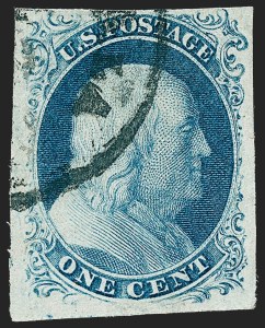 Sale 1221, Lot 1098, 1851-56 Issue (Scott 5-17)