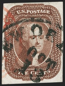 Sale 1221, Lot 1105, 1851-56 Issue (Scott 5-17)