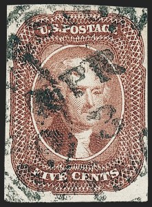 Sale 1221, Lot 1107, 1851-56 Issue (Scott 5-17)