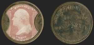 Sale 1221, Lot 1175, Civil War Encased Postage