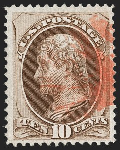 Sale 1221, Lot 1294, 1870-71 National Bank Note Co. Grilled Issue (Scott 134-144)