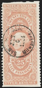 Sale 1221, Lot 1735, Revenues, First Issue