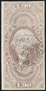 Sale 1221, Lot 1739, Revenues, First Issue
