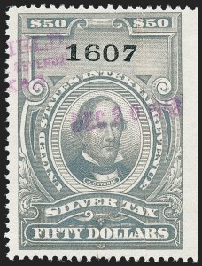 Sale 1221, Lot 1771, Revenues, Silver Tax