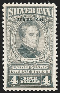 Sale 1221, Lot 1780, Revenues, Silver Tax