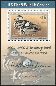 Sale 1221, Lot 1798, Revenues, Private Die Proprietary, Hunting Permits, Savings Stamps