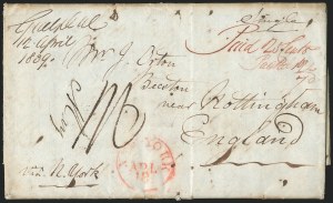 Sale 1223, Lot 8026, Transatlantic Stampless, Ship Mail