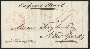 Sale 1223, Lot 8029, Transatlantic Stampless, Ship Mail