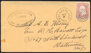 Sale 1223, Lot 8037, Stampless Markings by State