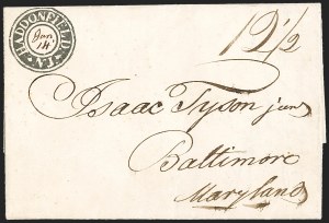 Sale 1223, Lot 8039, Stampless Markings by State