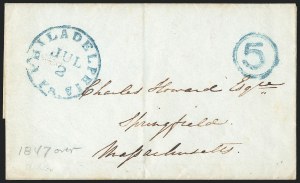 Sale 1223, Lot 8042, Stampless Markings by State