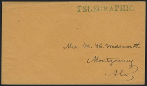 Sale 1223, Lot 8049, Telegraph Markings