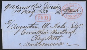 Sale 1223, Lot 8420, California and Western Mails