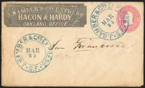 Sale 1223, Lot 8424, California and Western Mails