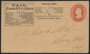 Sale 1223, Lot 8431, California and Western Mails