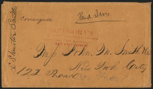 Sale 1223, Lot 8436, California and Western Mails