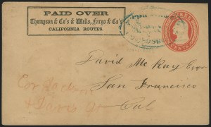 Sale 1223, Lot 8450, California and Western Mails