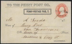 Sale 1223, Lot 8467, California and Western Mails
