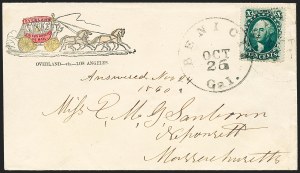 Sale 1224, Lot 266, California and Western Postal History including Pony Express