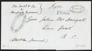 Sale 1224, Lot 268, California and Western Postal History including Pony Express