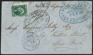 Sale 1224, Lot 271, California and Western Postal History including Pony Express