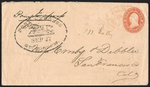 Sale 1224, Lot 274, California and Western Postal History including Pony Express