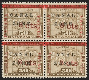 Sale 1224, Lot 306, Canal Zone, Cuba, Guam, Philippines