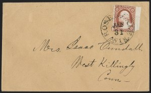 Sale 1224, Lot 57, 1c-3c 1851 Issue with Chicago Perforation