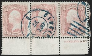 Sale 1224, Lot 74, 1861-66 Issue
