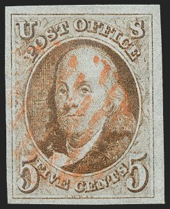 Sale Number 1227, Lot Number 2099, 5c 1847 Issue (Scott 1)