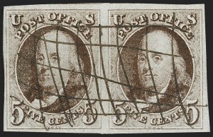 Sale 1227, Lot 2103, 5c 1847 Issue (Scott 1)