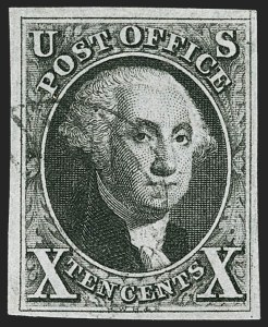 Sale 1227, Lot 2114, 10c 1847 Issue (Scott 2)