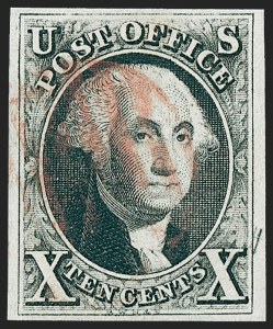 Sale 1227, Lot 2124, 10c 1847 Issue (Scott 2)
