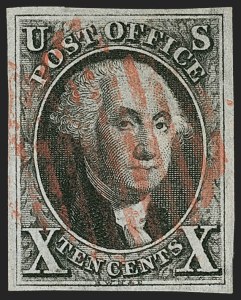 Sale 1227, Lot 2125, 10c 1847 Issue (Scott 2)