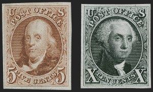 Sale 1227, Lot 2136, 1875 Reproduction of 1847 Issue (Scott 3-4)