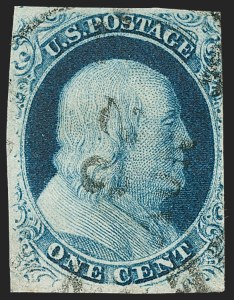 Sale 1227, Lot 2155, 1c 1851-56 Issue (Scott 5A-9)