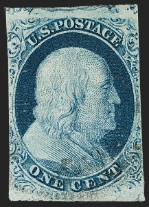 Sale 1227, Lot 2157, 1c 1851-56 Issue (Scott 5A-9)