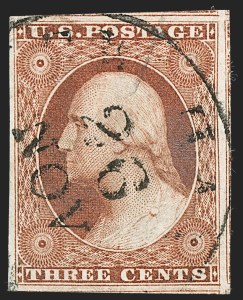 Sale 1227, Lot 2181, 3c-5c 1851-56 Issue (Scott 10-12)